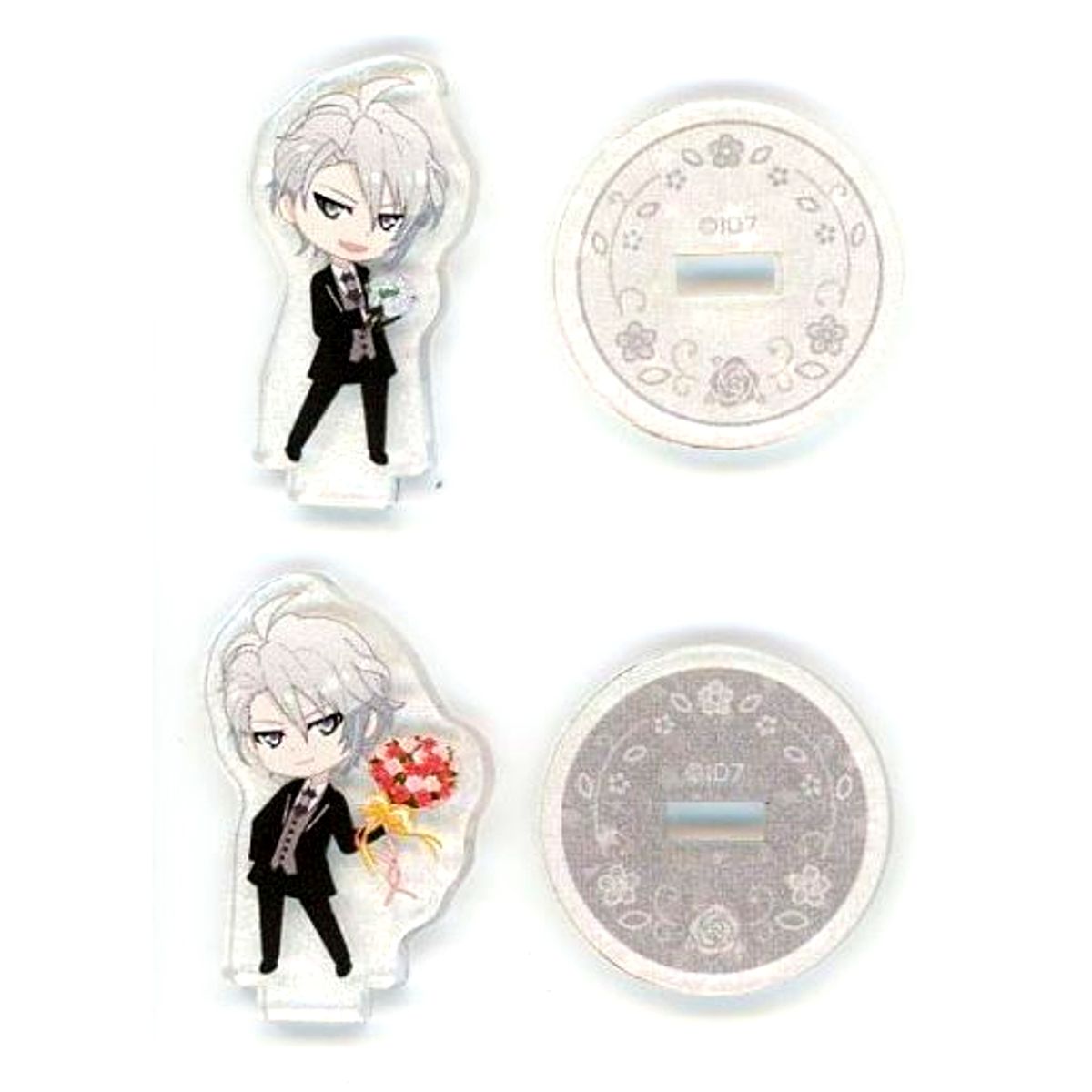 Set of 2 Gaku Yaotome IDOLiSH7 Petit Nana Acrylic Stand Marie Mariage ABOX [USED]