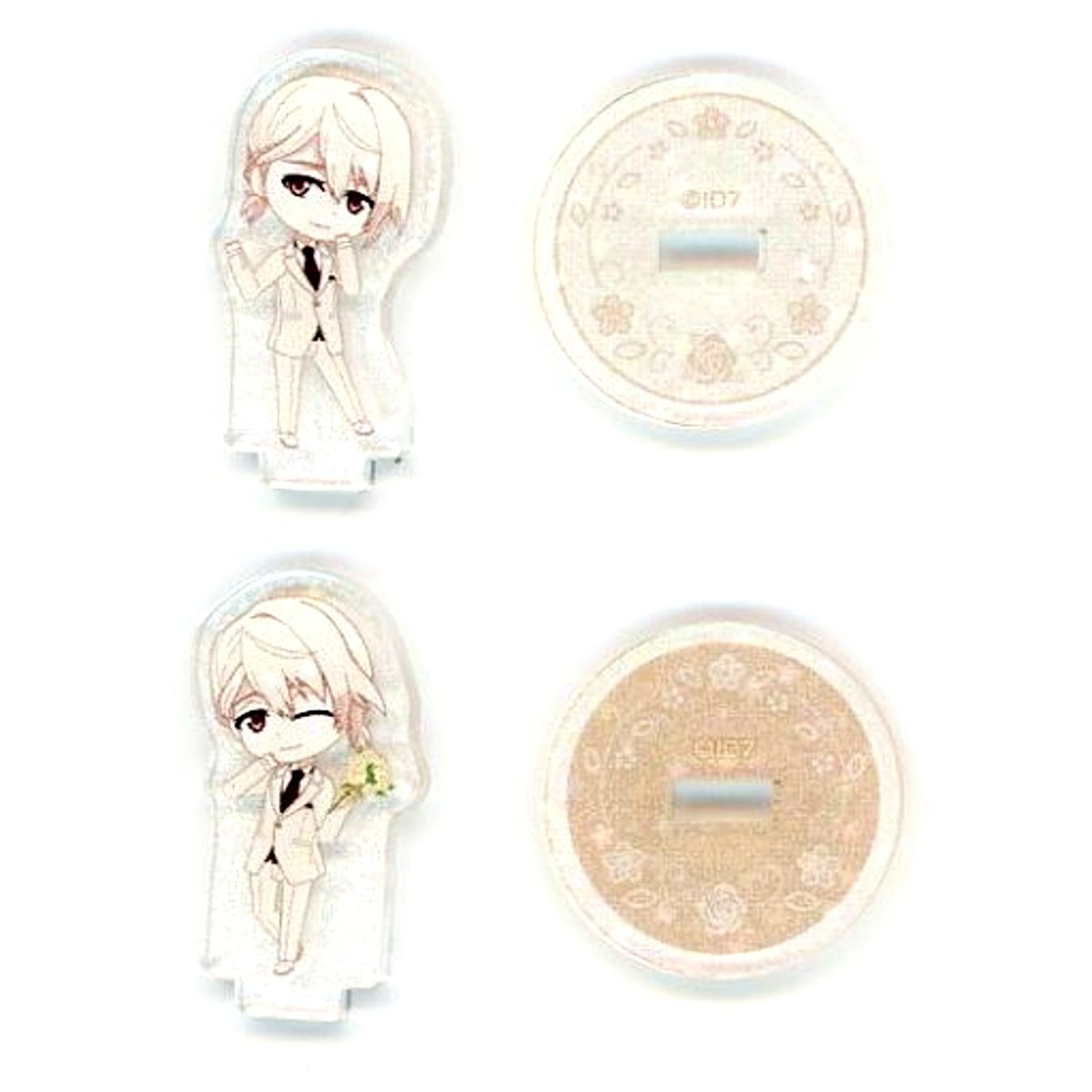 Set of 2 Minami Natsume IDOLiSH7 Petit Nana Acrylic Stand Marie Mariage ABOX [USED]
