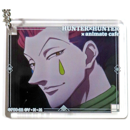Hisoka Morow (Black) HUNTER x HUNTER x animatecafe Phantom Troupe Part 3 CoLotta Trading Acrylic Plate Keychain Group C [USED]