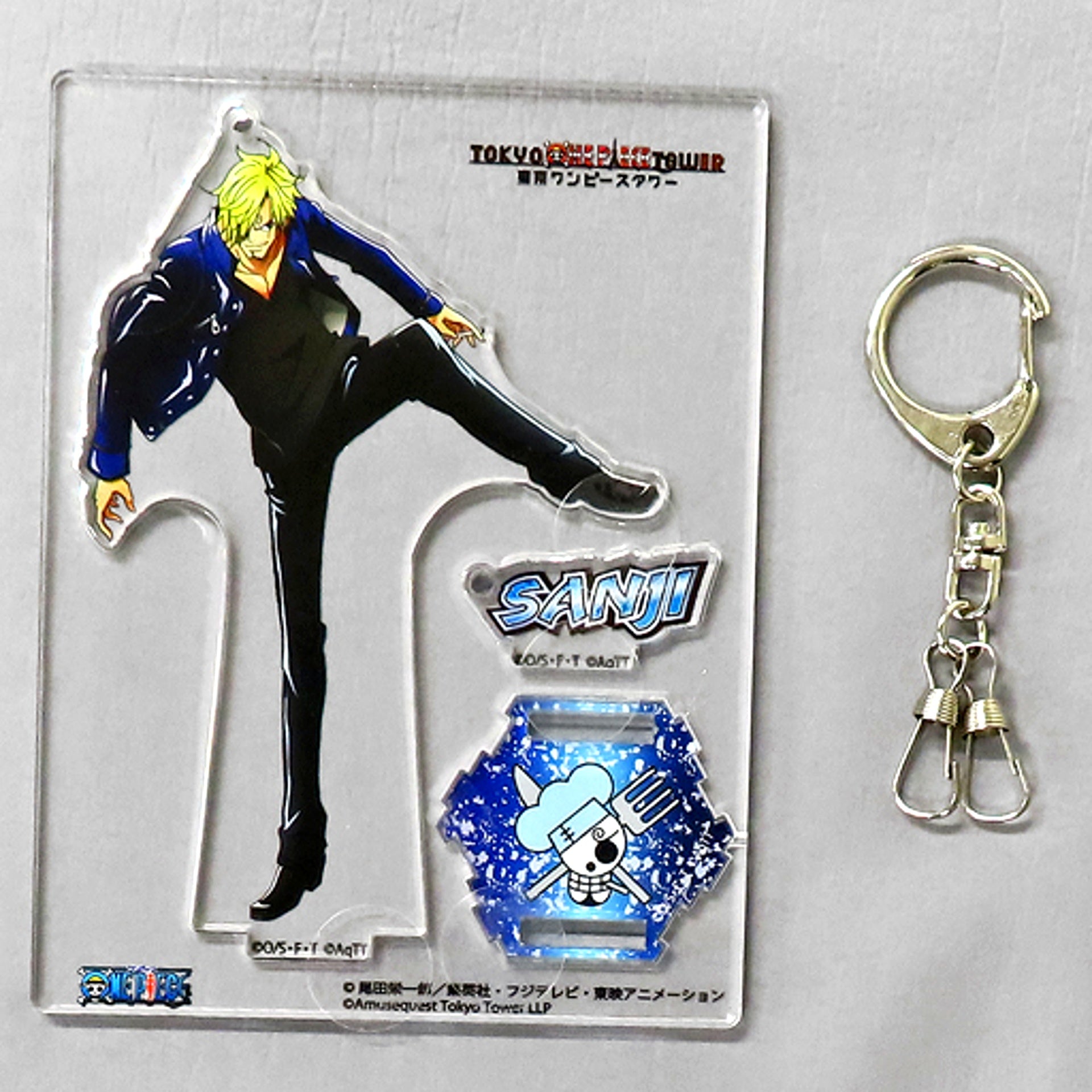 Sanji Acrylic Stand Charm Battle Tokyo One Piece Tower Mugiwara Store Tongari Store [USED]