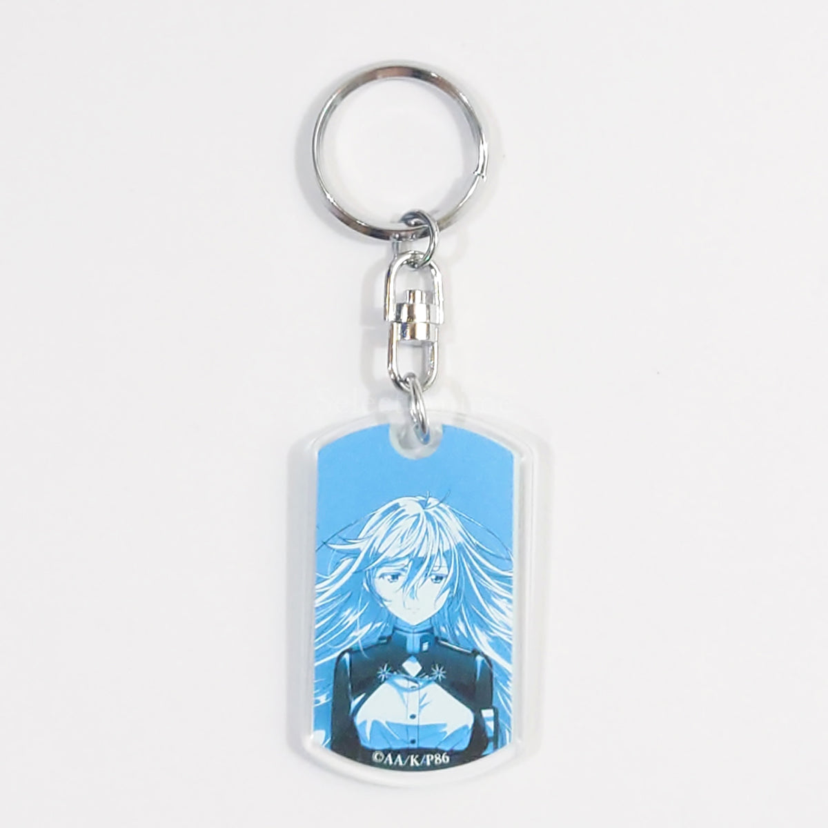 86 Vladilena Milize Dog Tag Style Acrylic Keychain ANIPLEX+ Limited Blu-ray/DVD Vol.1 Purchase Bonus Keychains [USED]