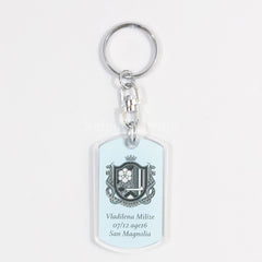 86 Vladilena Milize Dog Tag Style Acrylic Keychain ANIPLEX+ Limited Blu-ray/DVD Vol.1 Purchase Bonus Keychains [USED]