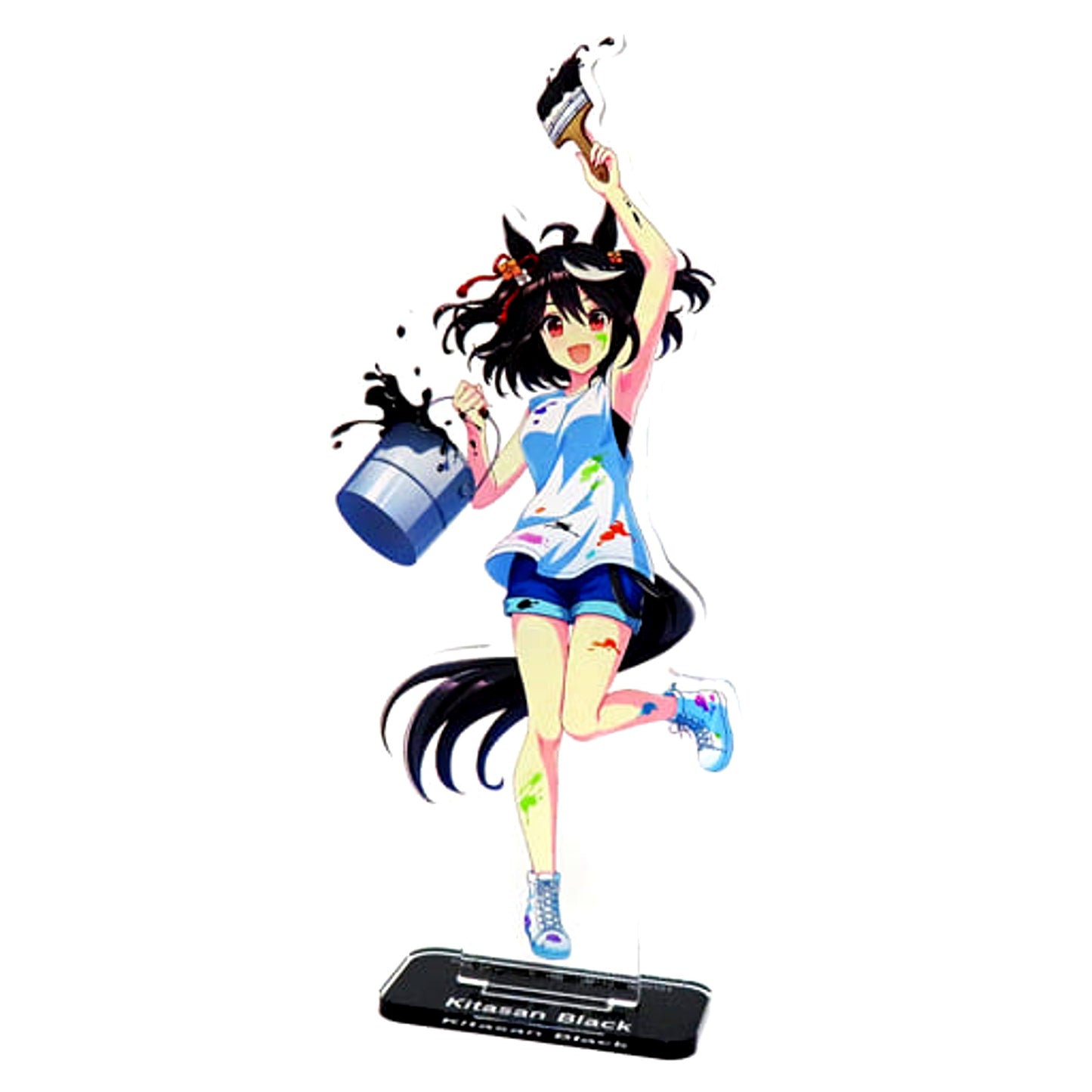 Kitasan Black Uma Musume: Pretty Derby Big Acrylic Plate with Stand Painter Style Namco Limited [USED]