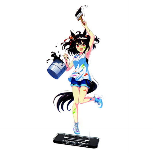 Kitasan Black Uma Musume: Pretty Derby Big Acrylic Plate with Stand Painter Style Namco Limited [USED]