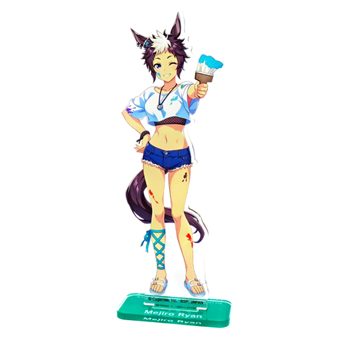 Mejiro Ryan Big Acrylic Plate with Stand Painter Style Umamusume: Pretty Derby Namco Limited [USED]