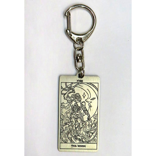 The Moon Arcarum Tarot Card Metal Keychain Granblue Fantasy Granblue EXTRA Fes 2022 [USED]