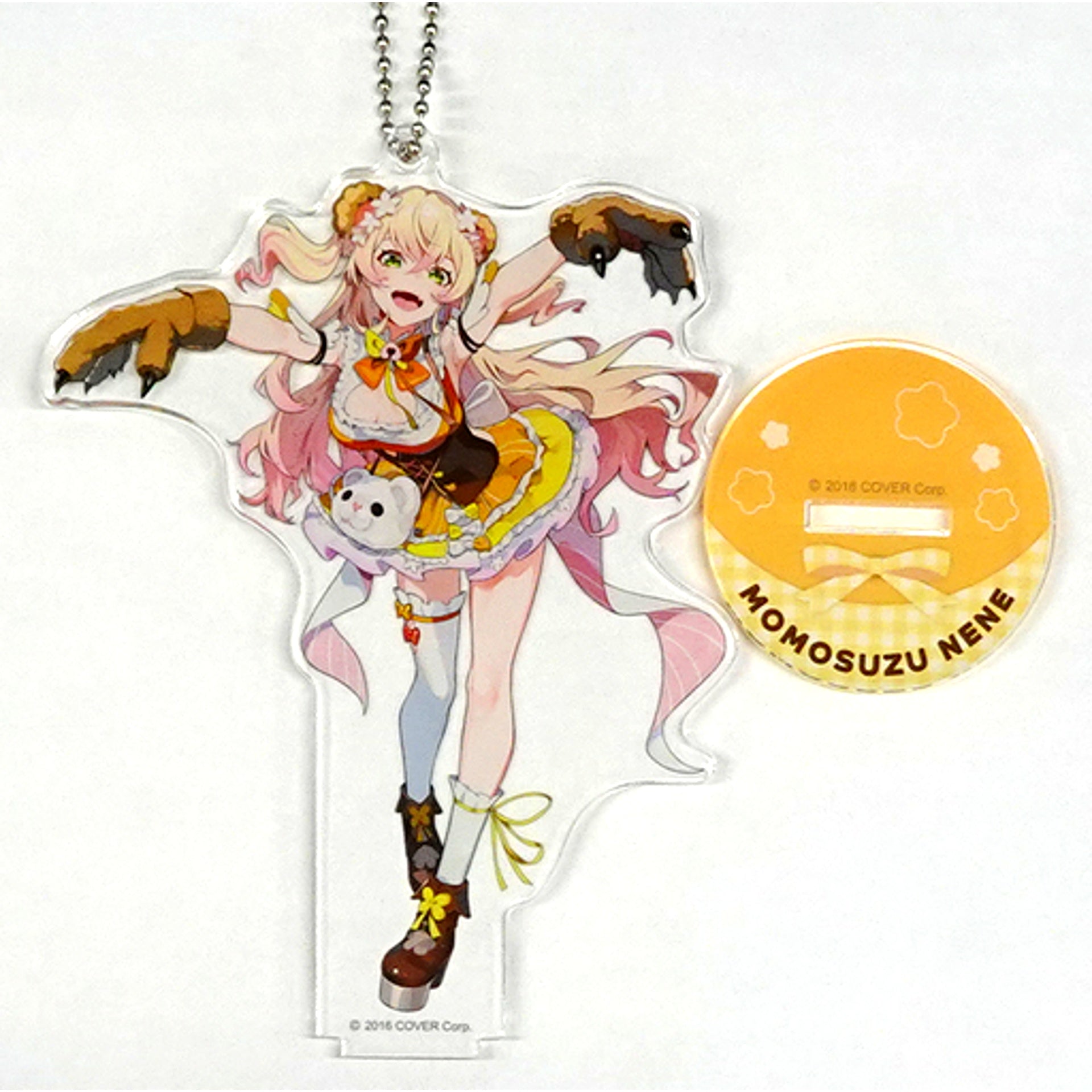 Momosuzu Nene Outfit 1 LAM Illustration Acrylic Stand Keychain Virtual YouTuber Hololive x Capcom Net Catcher Captore [USED]