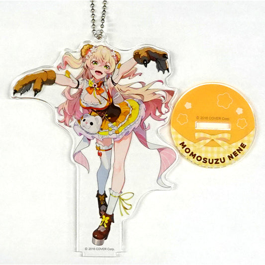 Momosuzu Nene Outfit 1 LAM Illustration Acrylic Stand Keychain Virtual YouTuber Hololive x Capcom Net Catcher Captore [USED]