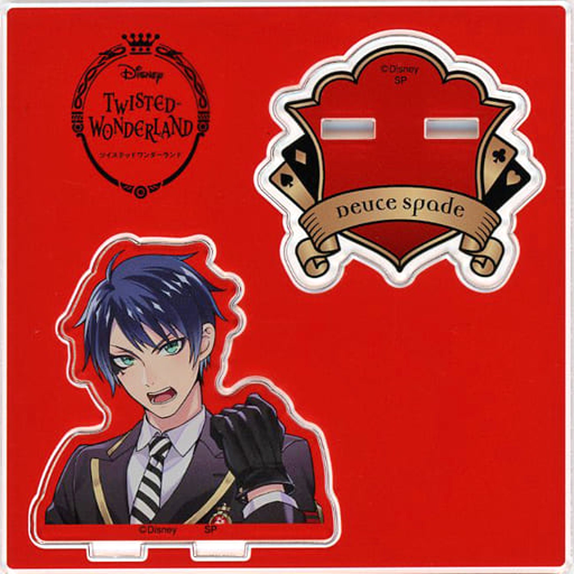 Disney Twisted-Wonderland Deuce Spade Acrylic Stand LINE Official Sticker Art Fair LINE Art 2 Acrylic Stands [USED]