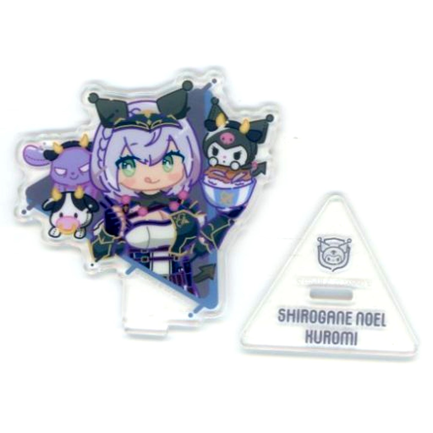 Shirogane Noel & Kuromi & Baku Triangle Acrylic Stand Virtual YouTuber Hololive x Sanrio Characters [USED]