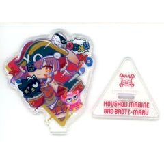 Virtual YouTuber hololive Houshou Marine and Bad Badtz-Maru and Bad Tsunko and Good Hanamaru Triangle Acrylic Stand hololive x Sanrio Characters [USED]