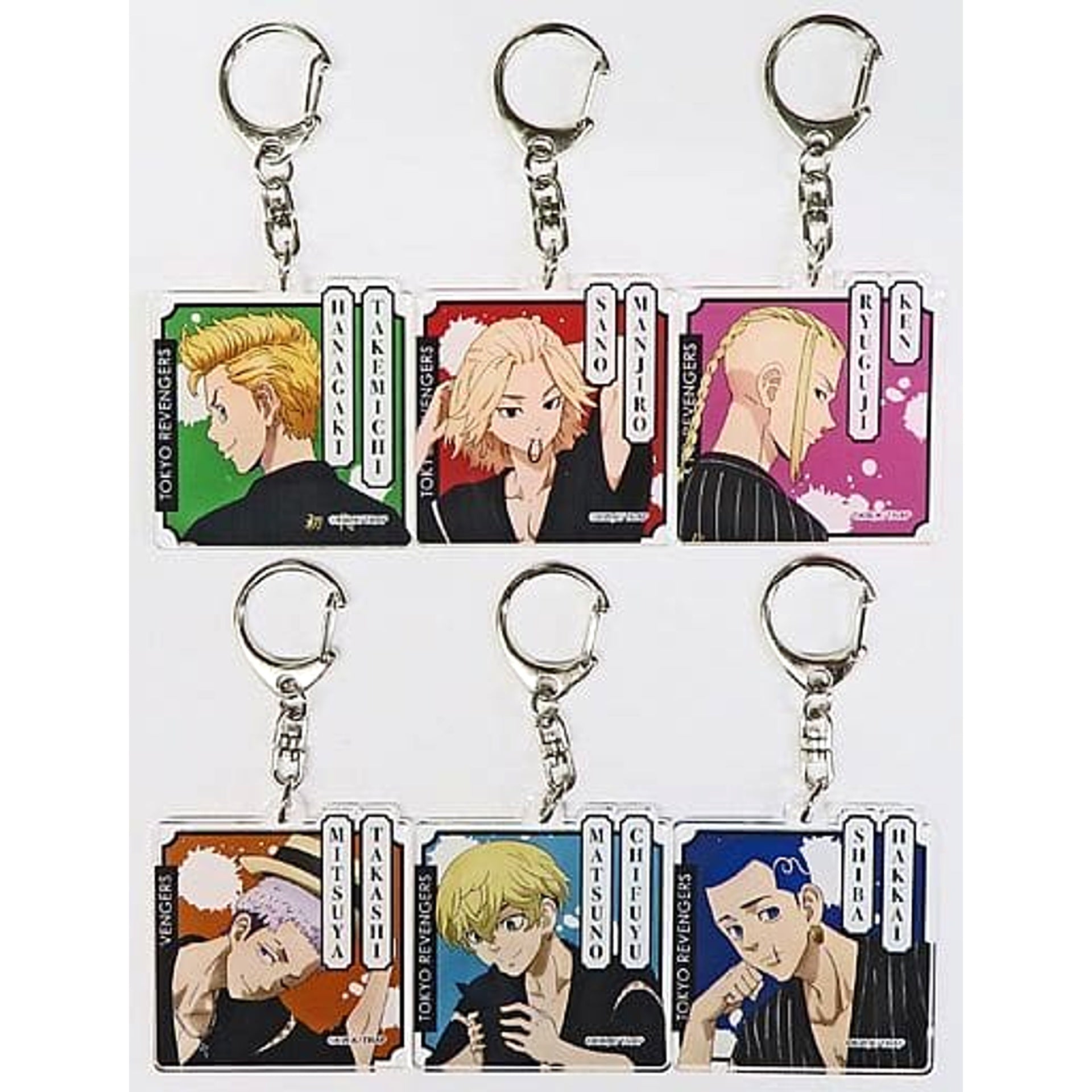 Tokyo Revengers Acrylic Keychain Tsutaya Pop Up Shop Hot Summer with Jinbei!! Limited All 6 Types Set Keychains [USED]