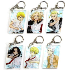 Tokyo Revengers Takemichi Hanagaki & Others Acrylic Keychain Collection Aoharu Aoharu Pop-Up Shop in Parco Limited All 6 Types Set Keychains [USED]