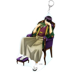 Gintama Shinsuke Takasugi Reading Acrylic Keychain Big Keychains [USED]