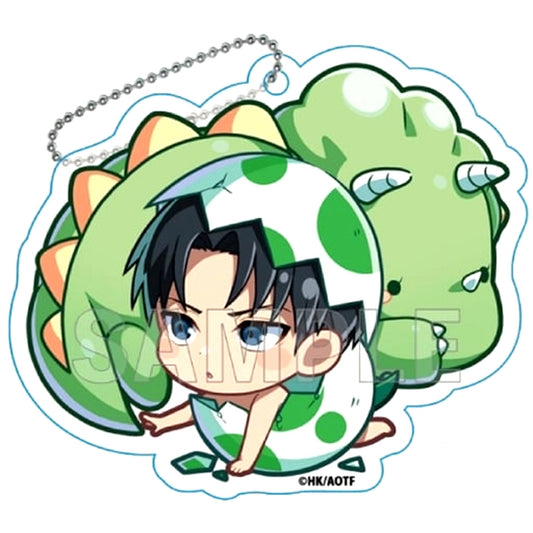 Levi Attack on Titan Gyao Colle Trading Acrylic Keychain Babytama Ver. [USED]