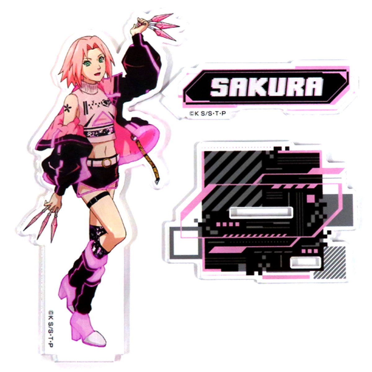 Sakura Haruno Illustration BIG Acrylic Stand Vol. 2 Naruto Shippuden [USED]