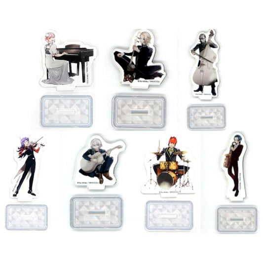 Set of 7 Jack Jeanne 1st Anniversary Shop Trading Mini Acrylic Stand Orchestra Ver. [USED]