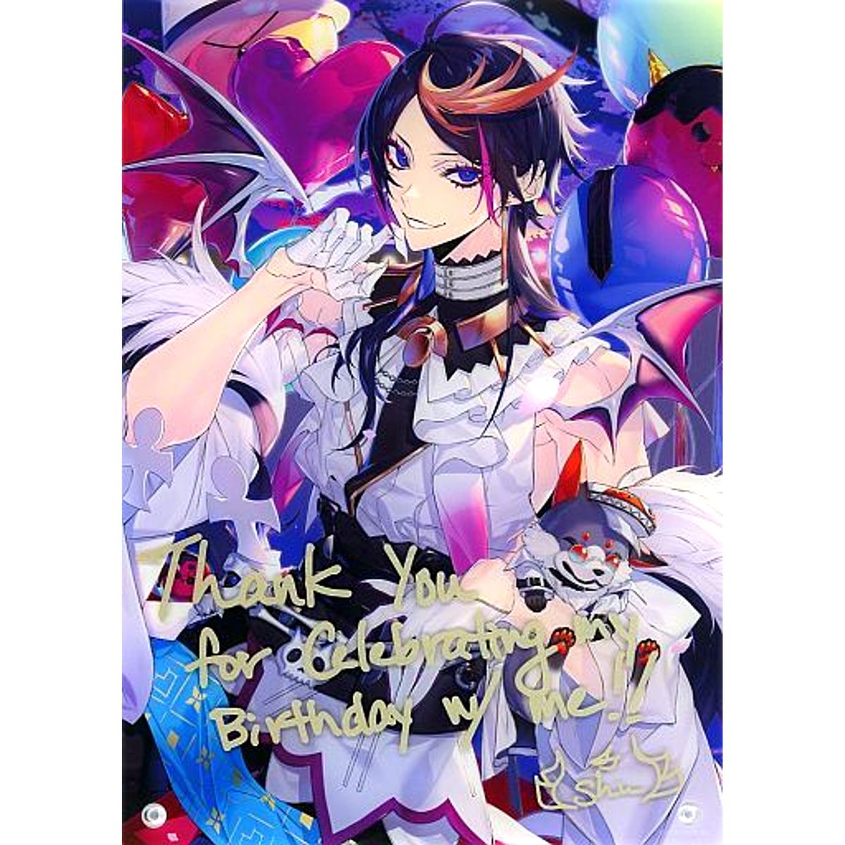 Shu Yamino Acrylic Panel Virtual YouTuber Nijisanji Birthday 2022 Included Item [USED]