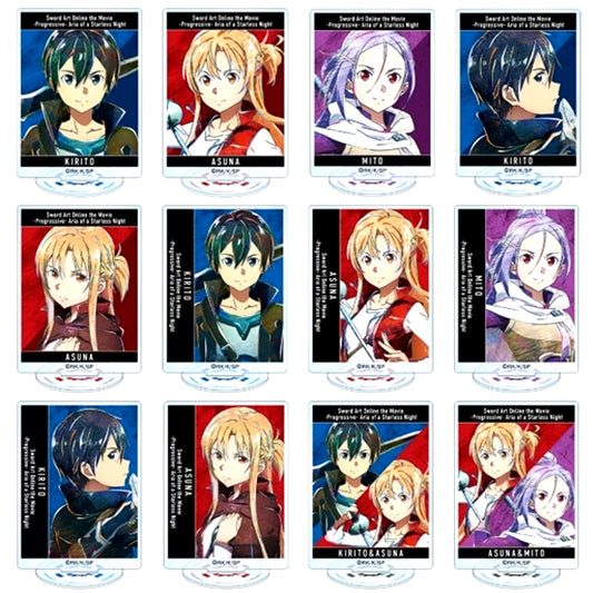 Set of 12 Sword Art Online the Movie Progressive Aria of a Starless Night Trading Ani-Art Vol. 4 Acrylic Stand [USED]