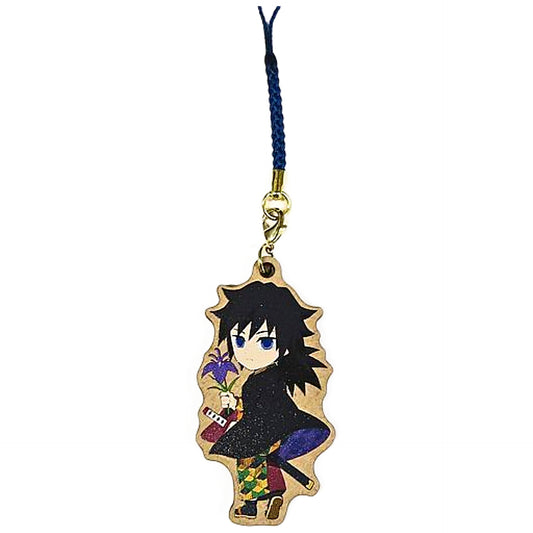 Giyu Tomiokau Flower Nijigennomori X Demon Slayer: Kimetsu no Yaiba Wooden Keychain Part 2 Mystery-Solving Walk Hanafuru Sato to Maboroshi no Zekkei Limited Edition Participation Benefits [USED]