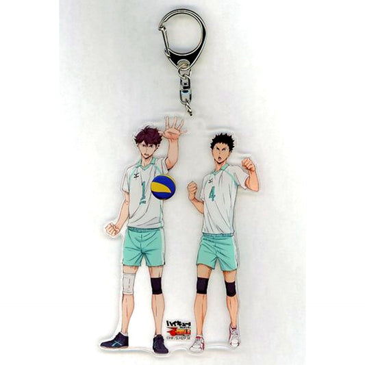 Toru Oikawa & Hajime Iwaizumi Haikyu!! J-WORLD Spring High Preliminary II Large Pair Acrylic Keychain [USED]
