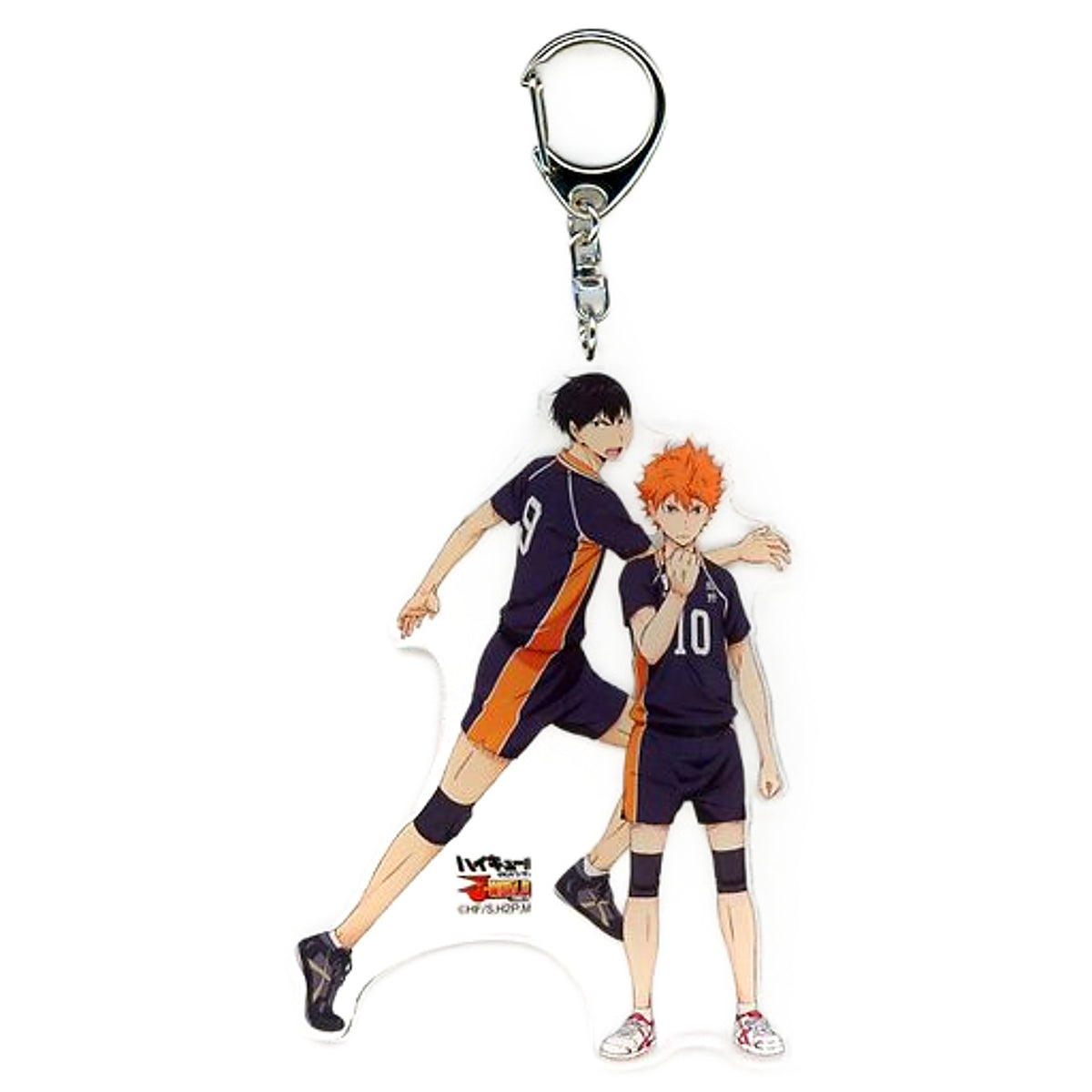 Haikyu!! Shoyo Hinata Tobio Kageyama Acrylic Keychain Large Pair J-World Spring High School Preliminaries2 Limited Keychains [USED]