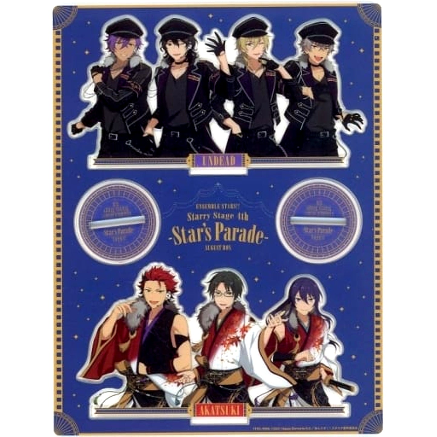 UNDEAD & Akatsuki Ensemble Stars!! Starry Stage 4th Star's Parade August BOX Blu-ray Unit Acrylic Stand bundled bonus [USED]