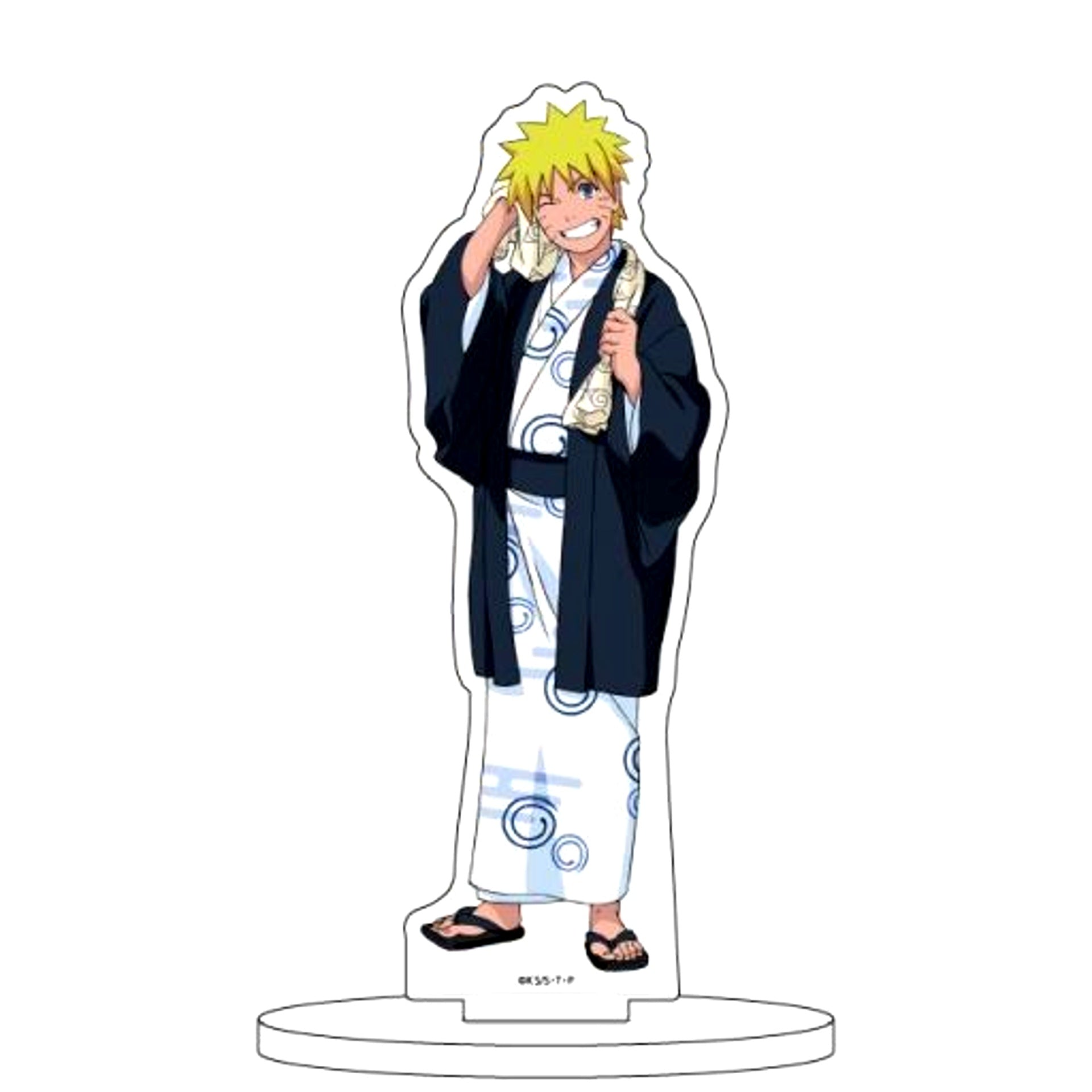 Naruto Uzumaki 16. Hot Spring Ver. Naruto & Boruto Illustration Chara Acrylic Figure [USED]