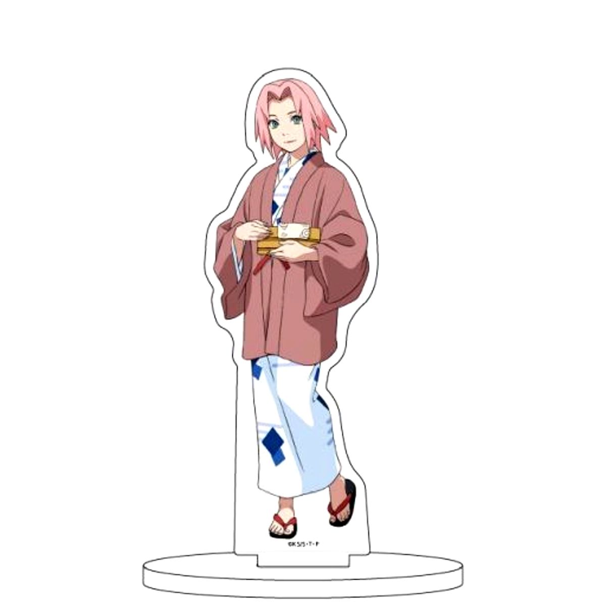 Sakura Haruno Hot Spring Ver New Illustration Acrylic Stand Naruto [USED]