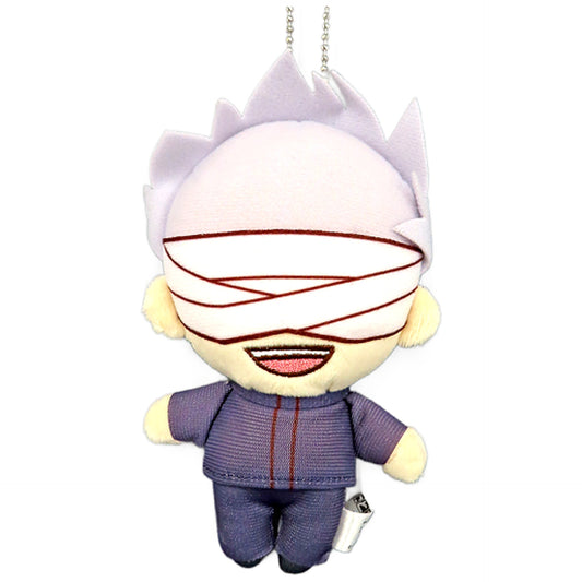 Jujutsu Kaisen 0 Satoru Gojo Nitotan Plush Toy with Ball Chain Keychains [USED]