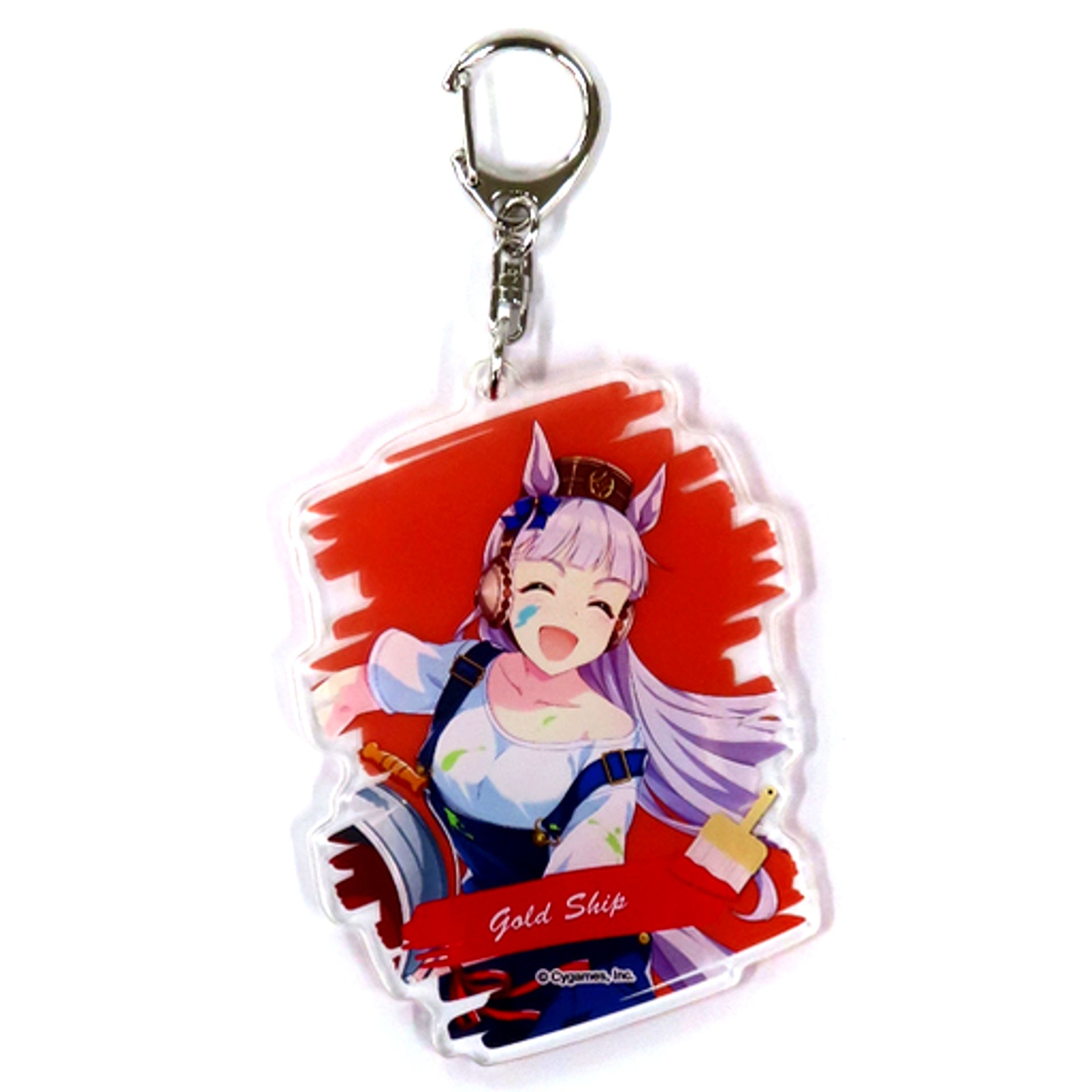 Gold Ship Painter Style Uma Musume Pretty Derby Acrylic Keychain NAMCO Promotion Lottery Prize B-1 [USED]
