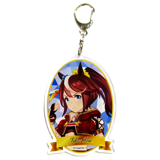 Tokai Teio Racing Suit B-8 Prize Uma Musume Pretty Derby NAMCO Promotion Lottery Acrylic Keychain [USED]