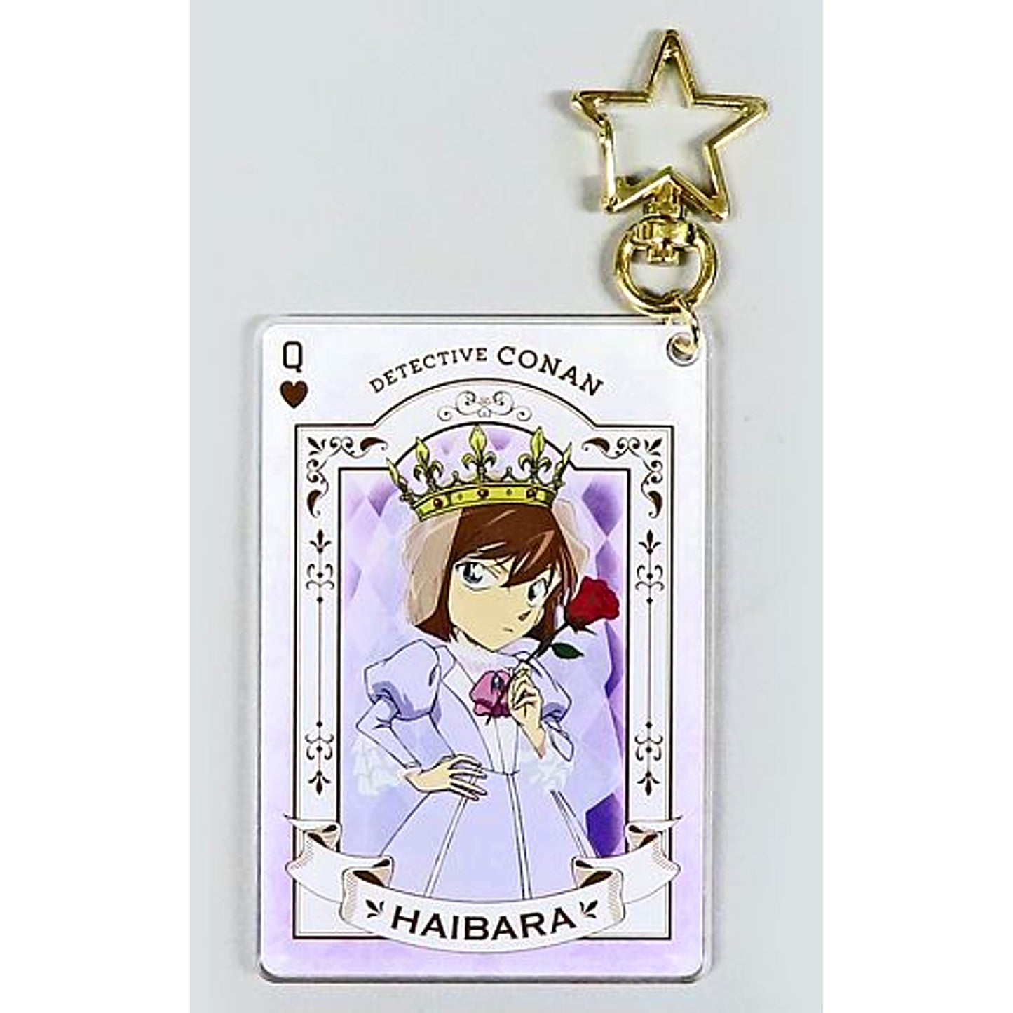 Ai Haibara Detective Conan Acrylic Keychain Playing Card Ver. [USED]