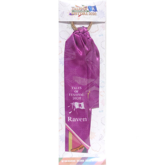 Tales of Series Wandering Raven TOF2020 Official Costume Motif Scarf Keychain Tales of Festival 2020 Limited Keychains [USED]