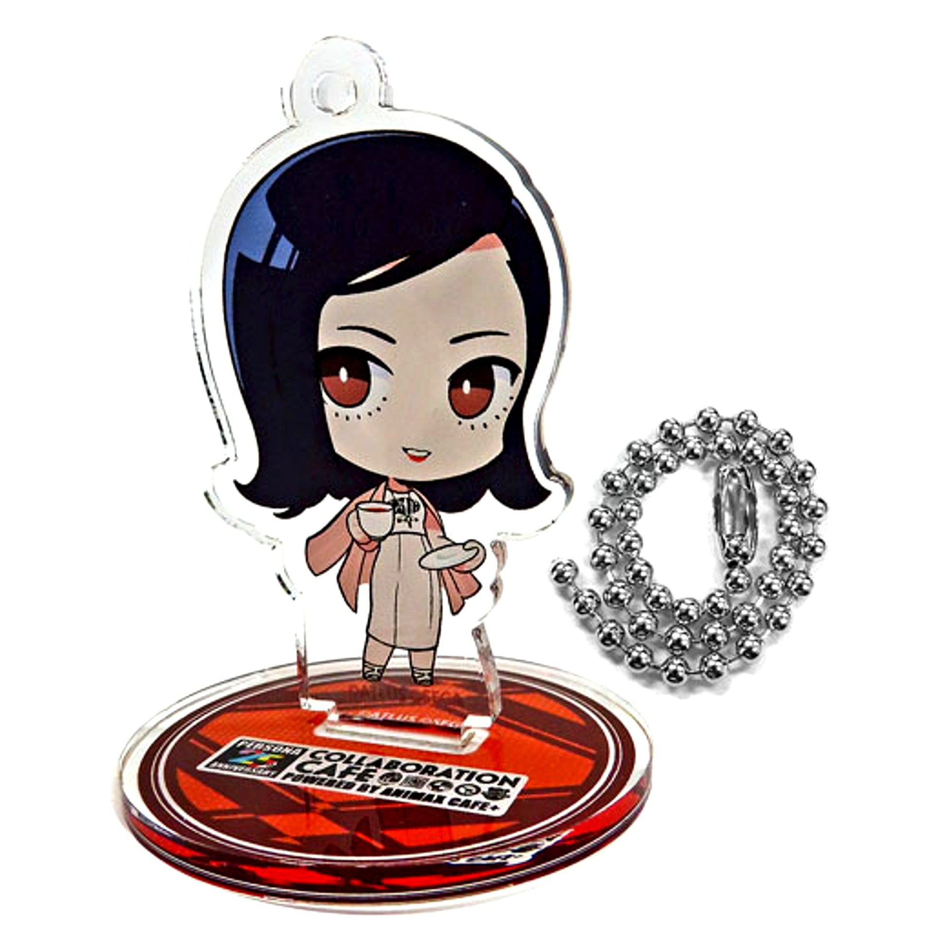 Protagonist Persona 2 Eternal Punishment Persona 25th Anniversary Trading Acrylic Stand Keychain Animax Cafe+ [USED]