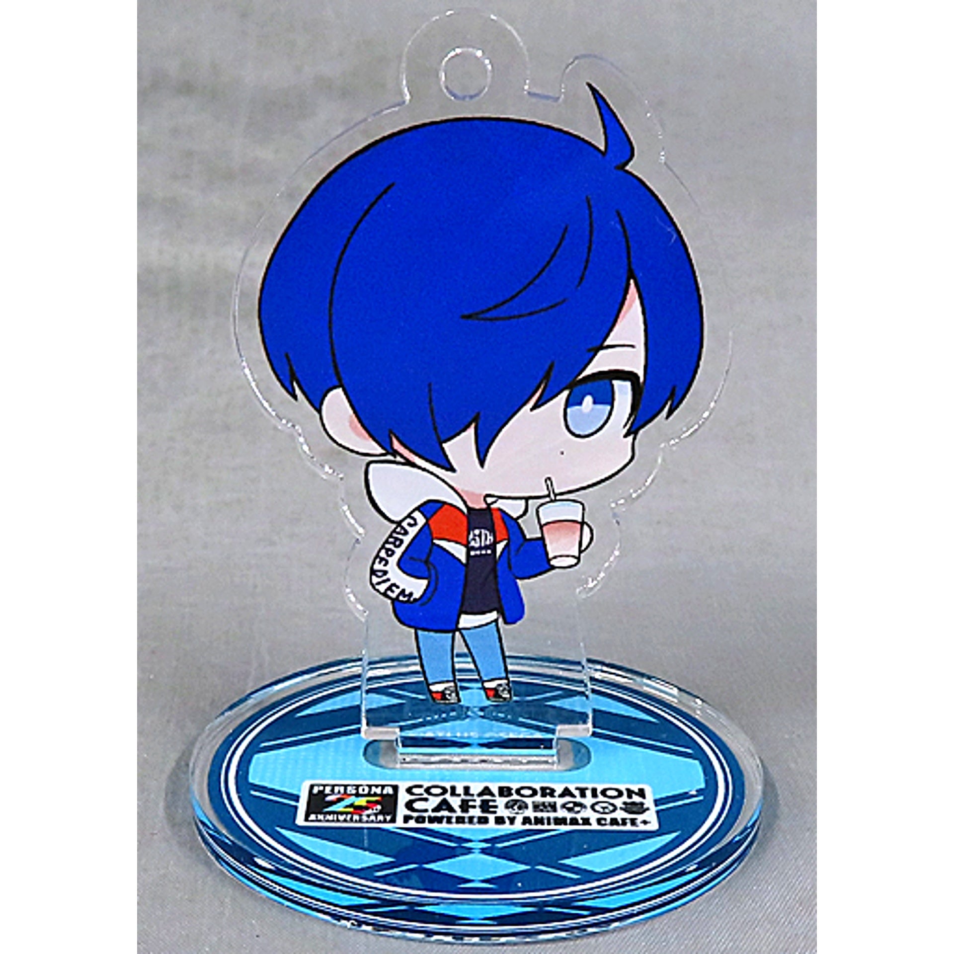Protagonist Persona 3 Male Persona 25th Anniversary Trading Acrylic Stand Keychain Animax Cafe+ [USED]