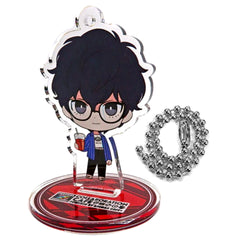 Persona 5 Protagonist Trading Acrylic Stand Keychain Persona 25th Anniversary Collaboration Cafe powered by Animax Cafe+ Exclusive Acrylic Stands [USED]