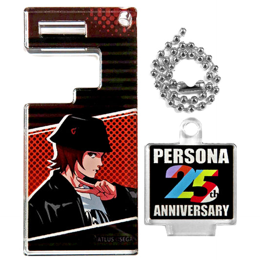 Protagonist Persona 2 Innocent Sin Persona 25th Anniversary Trading Smartphone Stand Keychain Animax Cafe+ [USED]