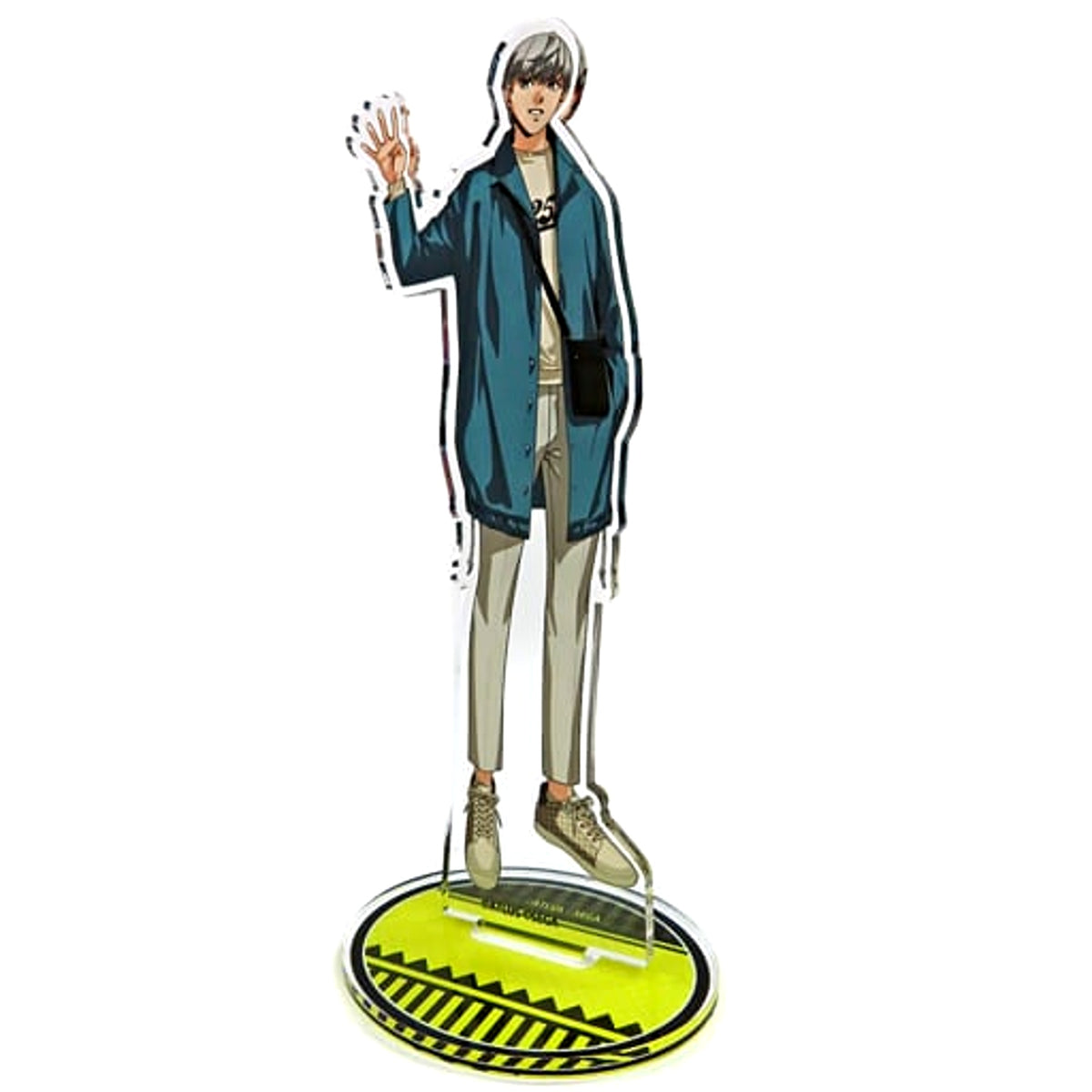 Persona 4 Protagonist Acrylic Stand Figure Persona 25th Anniversary Collaboration Cafe powered by Animax Cafe+ Exclusive Acrylic Stands [USED]