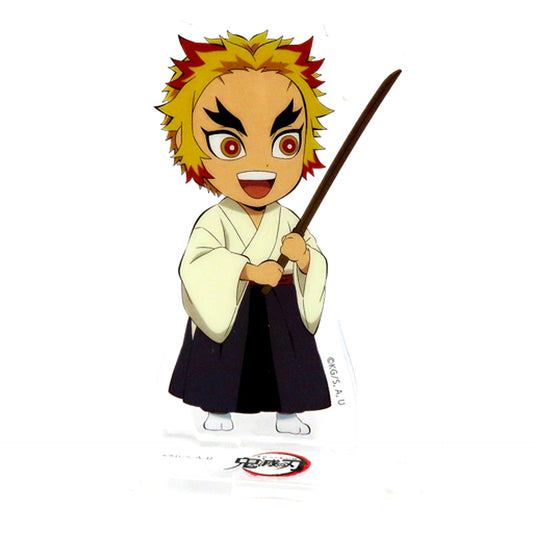 Kyojuro Rengoku Wooden Sword Demon Slayer Mugen Train & Entertainment District Arc Character Picture Scroll Cafe in ufotable Cafe x Machi Asobi CAFE Illustration Mini Character Connectable Random Acrylic Stand Mugen Train Part 2 [USED]