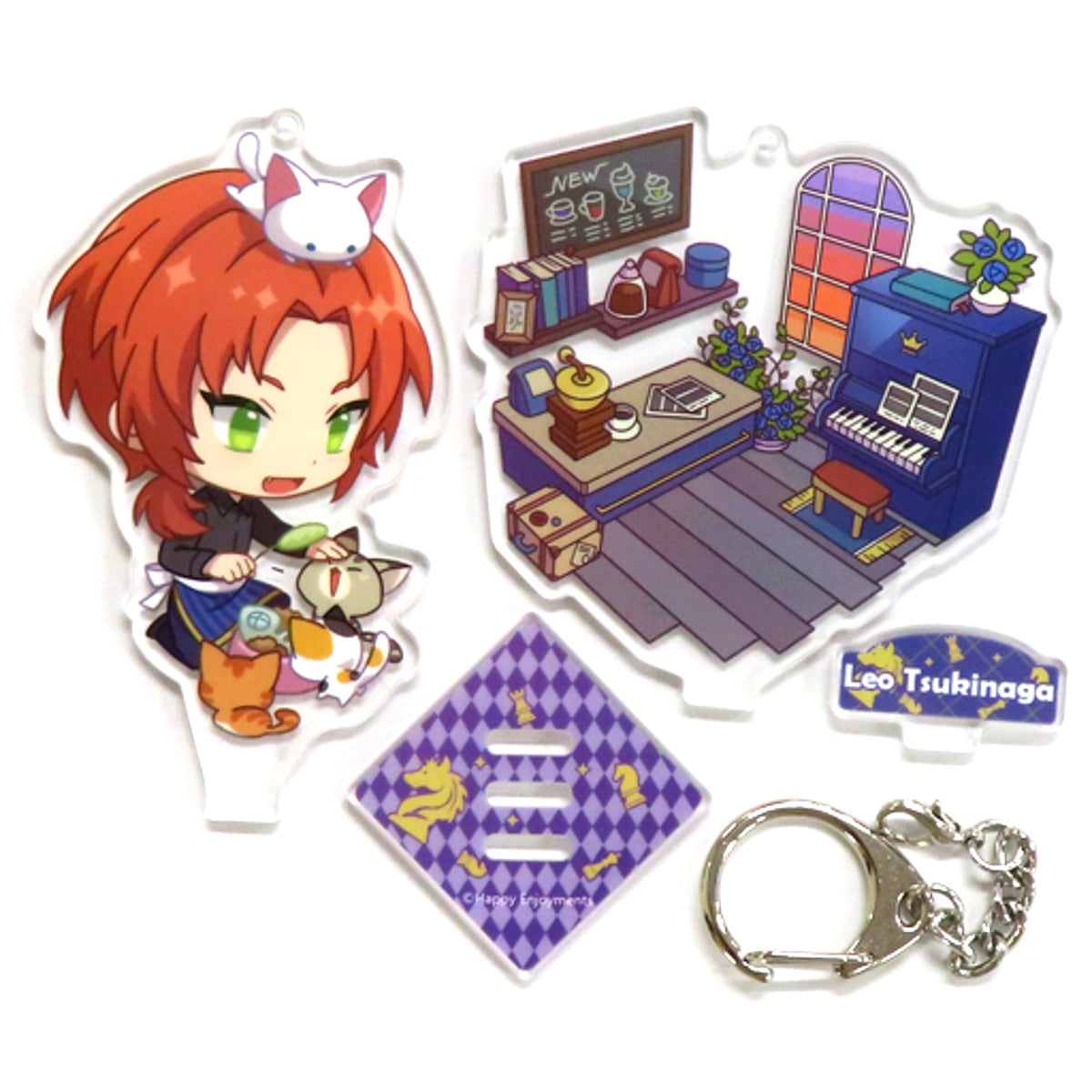Leo Tsukinaga Ensemble Stars!! Acrylic Stand B Korea Cafe Limited [USED]