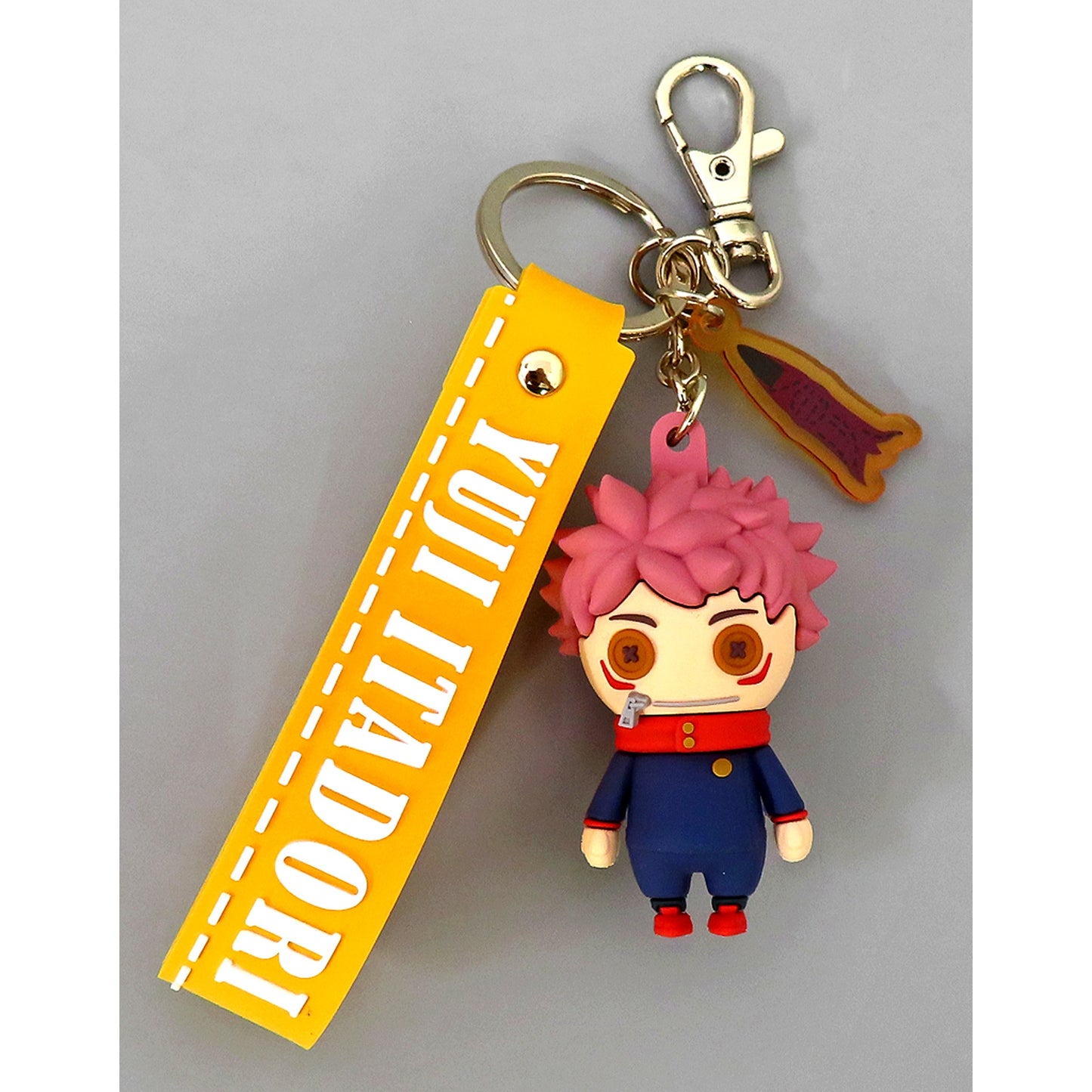 Yuji Itadori Cutie1 Rubber Keychain Jujutsu Kaisen [USED]