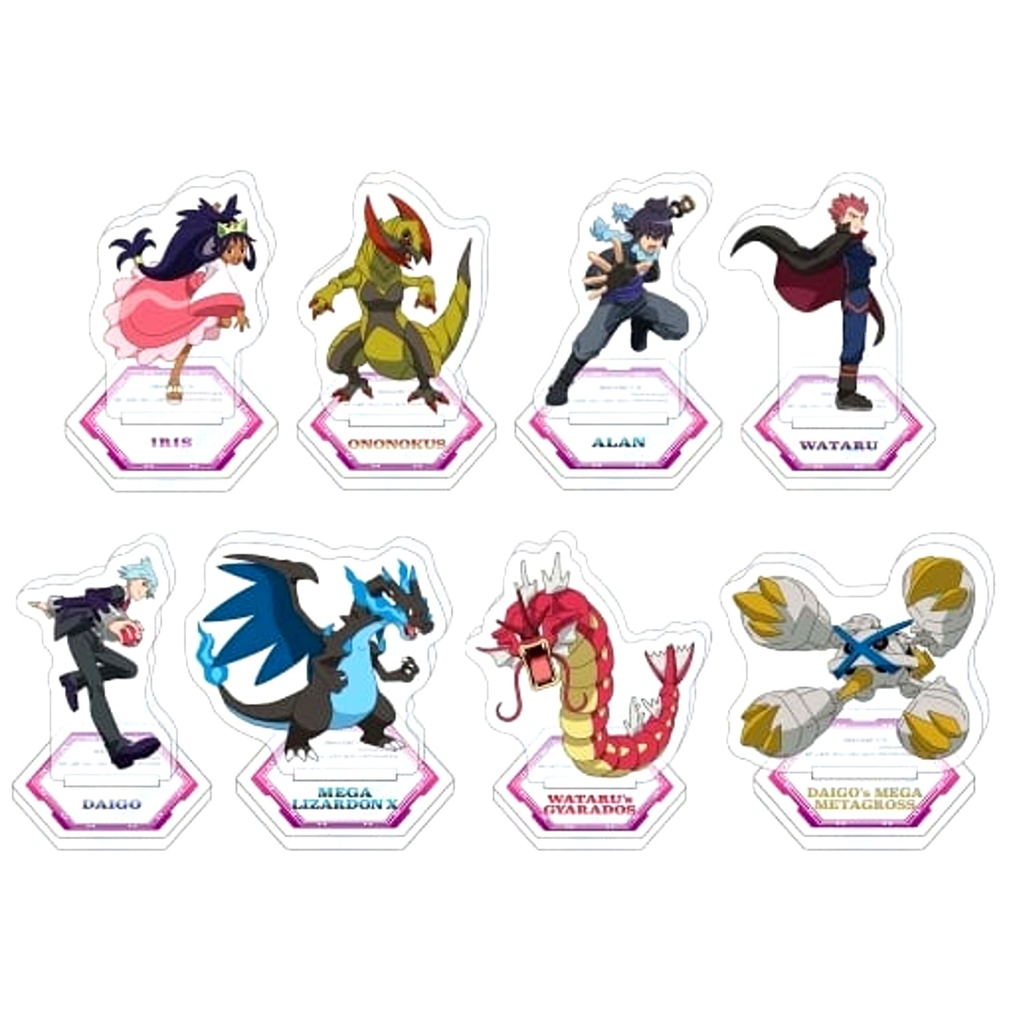 Pokemon Acrylic Stand Vol.2 All 8 Types Set [USED]