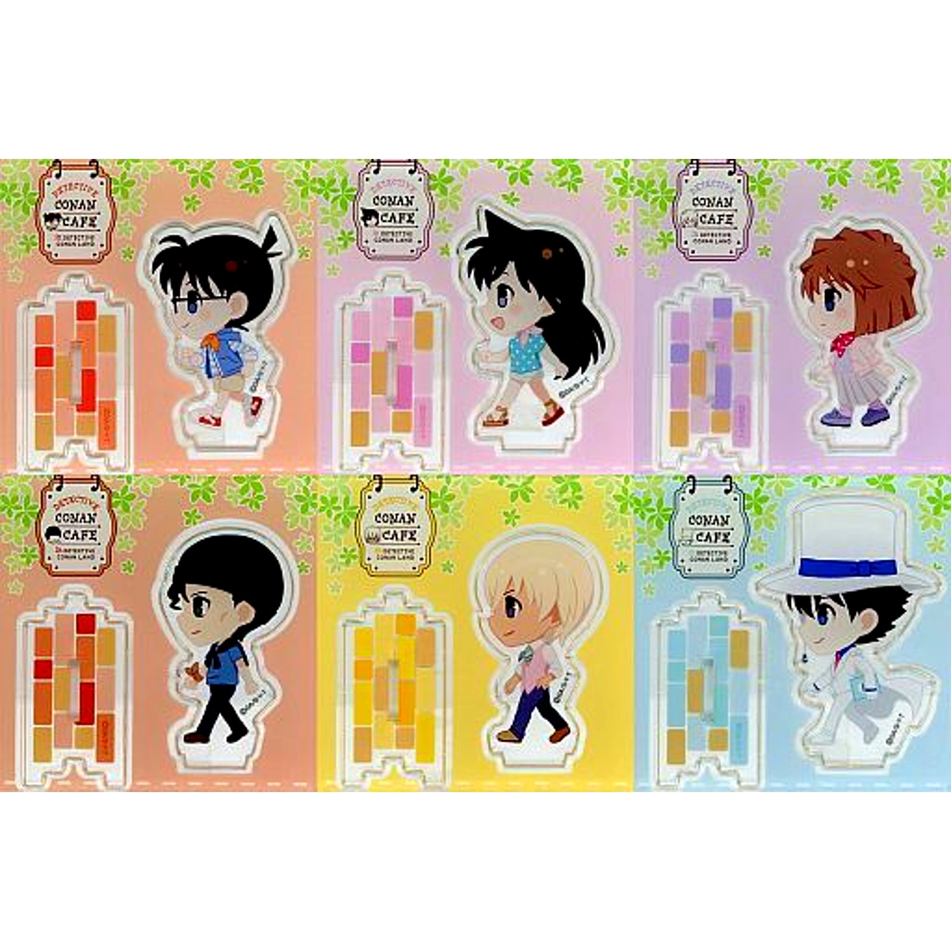 Set of 6 Detective Conan Cafe in Detective Conan Land Random Acrylic Stand [USED]