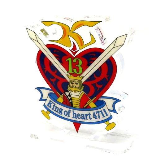 King of Hearts Large Mobile Fighter G Gundam Acrylic Logo Display EX [USED]