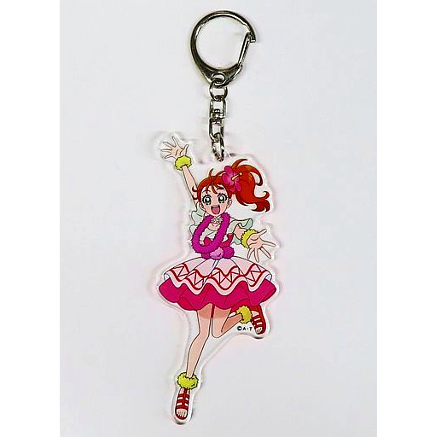 Manatsu Natsuumi Tropical-Rouge! Precure Acrylic Keychain Pool Land in Hawaiians [USED]