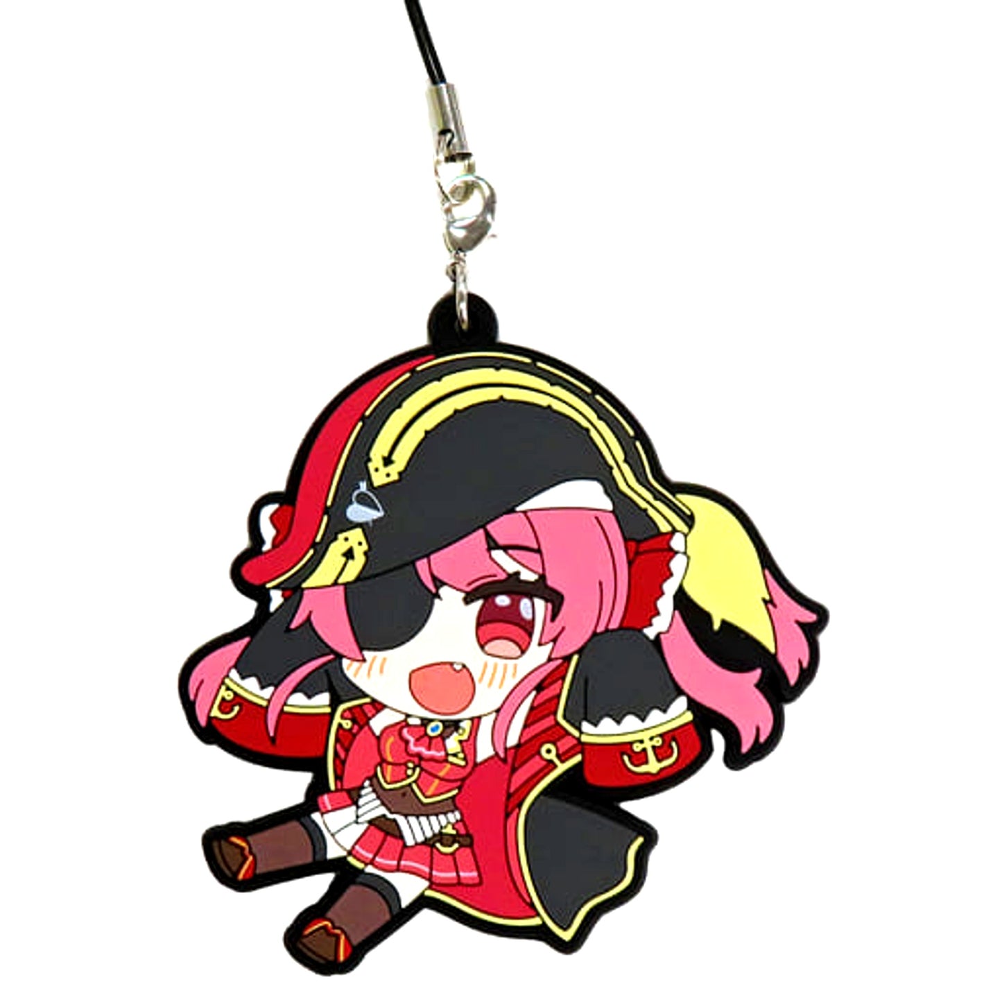 hololive Houshou Marine Rubber Strap Happiness World hololive presents V no Sukonna Otakatsu Nanda Wa! 100th Episode Commemoration Public Recording Special! [USED]
