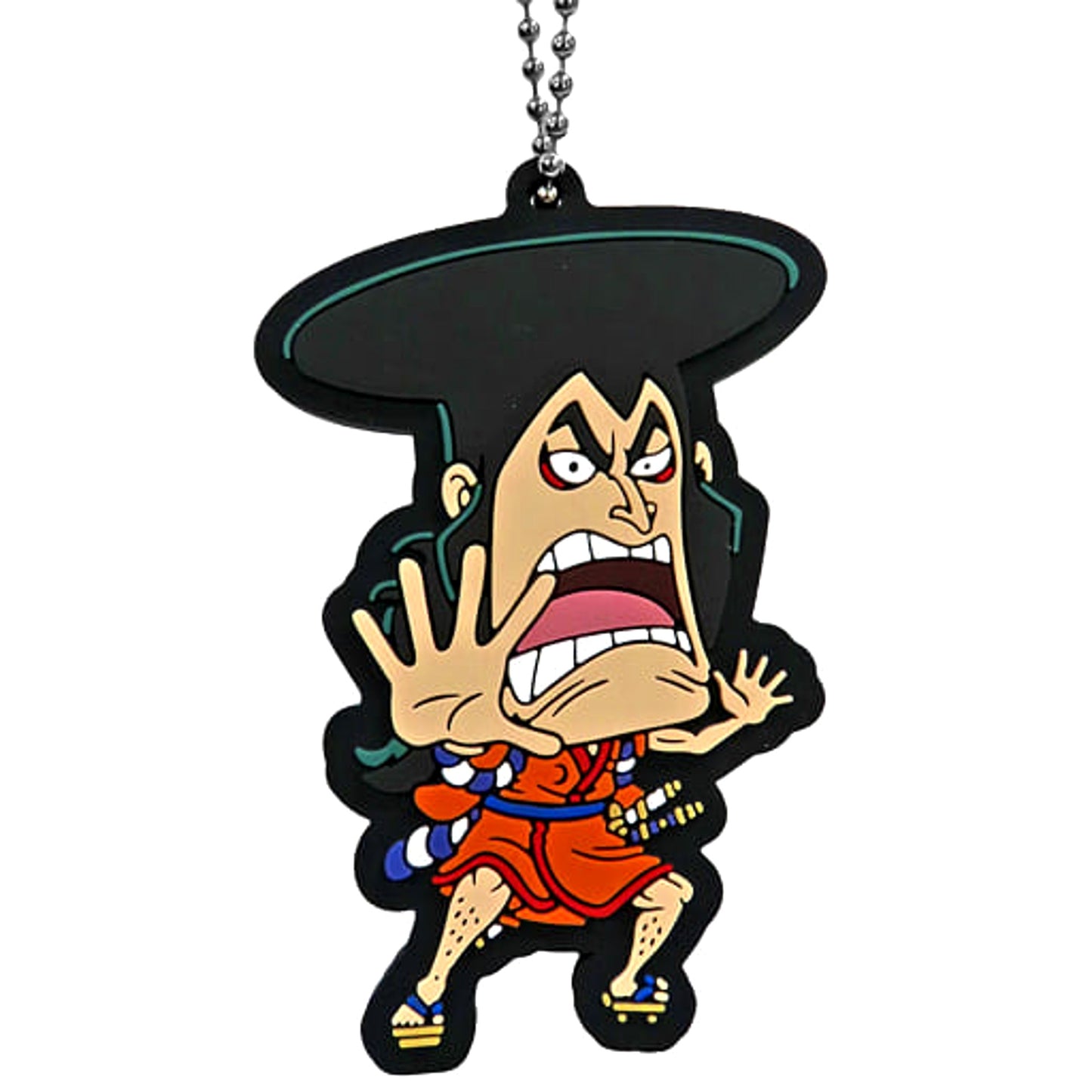 One Piece Oden Kozuki Ichiban Kuji See You! Nine Red Scabbards First Rubber Mascot Prize H Keychains [USED]