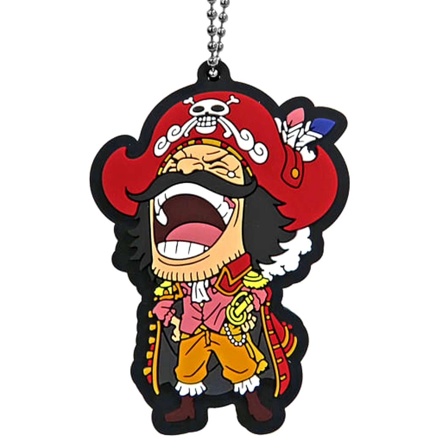 One Piece Gol D. Roger Ichiban Kuji See You! Nine Red Scabbards First Rubber Mascot Prize H Keychains [USED]