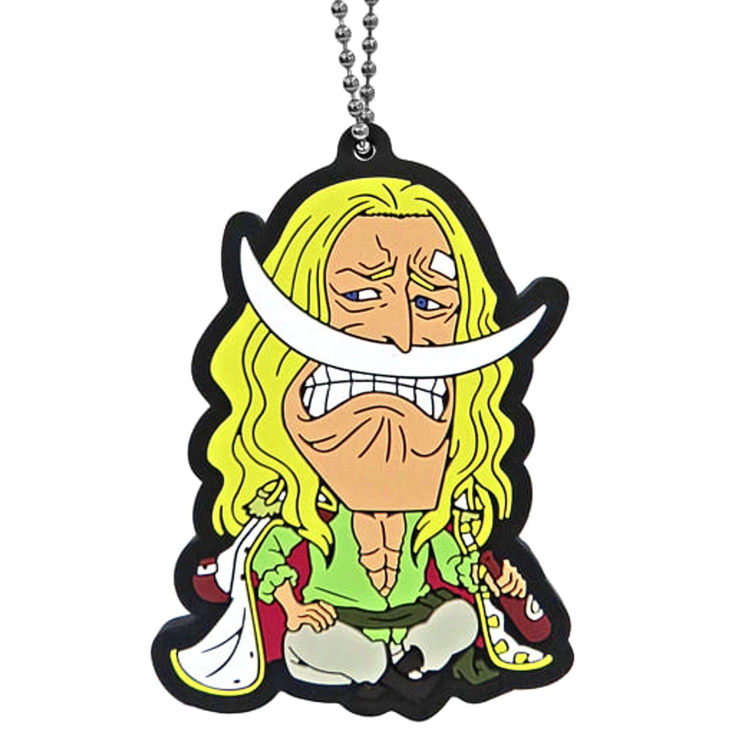One Piece Edward Newgate Ichiban Kuji See You! Nine Red Scabbards First Rubber Mascot Prize H Keychains [USED]